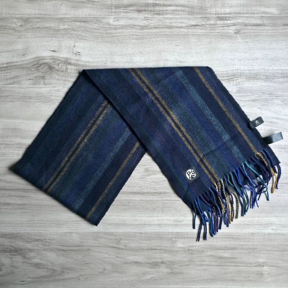 PS By Paul Smith Lambs Wool Scarf Multi Striped